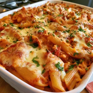 Cheesy Chicken Pasta Bake