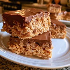 Chocolate Peanut Butter Rice Krispie Treats