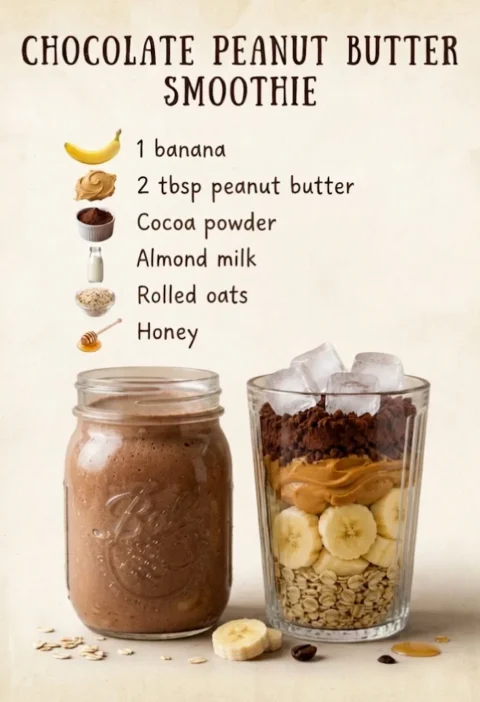 Chocolate Peanut Butter Smoothie