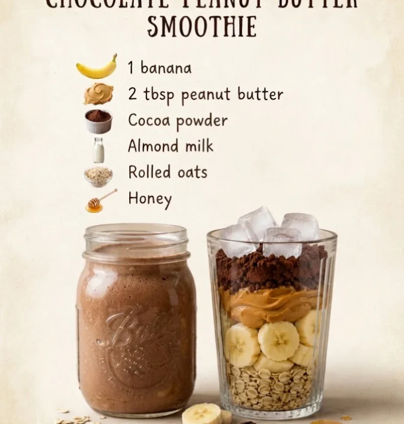 Chocolate Peanut Butter Smoothie