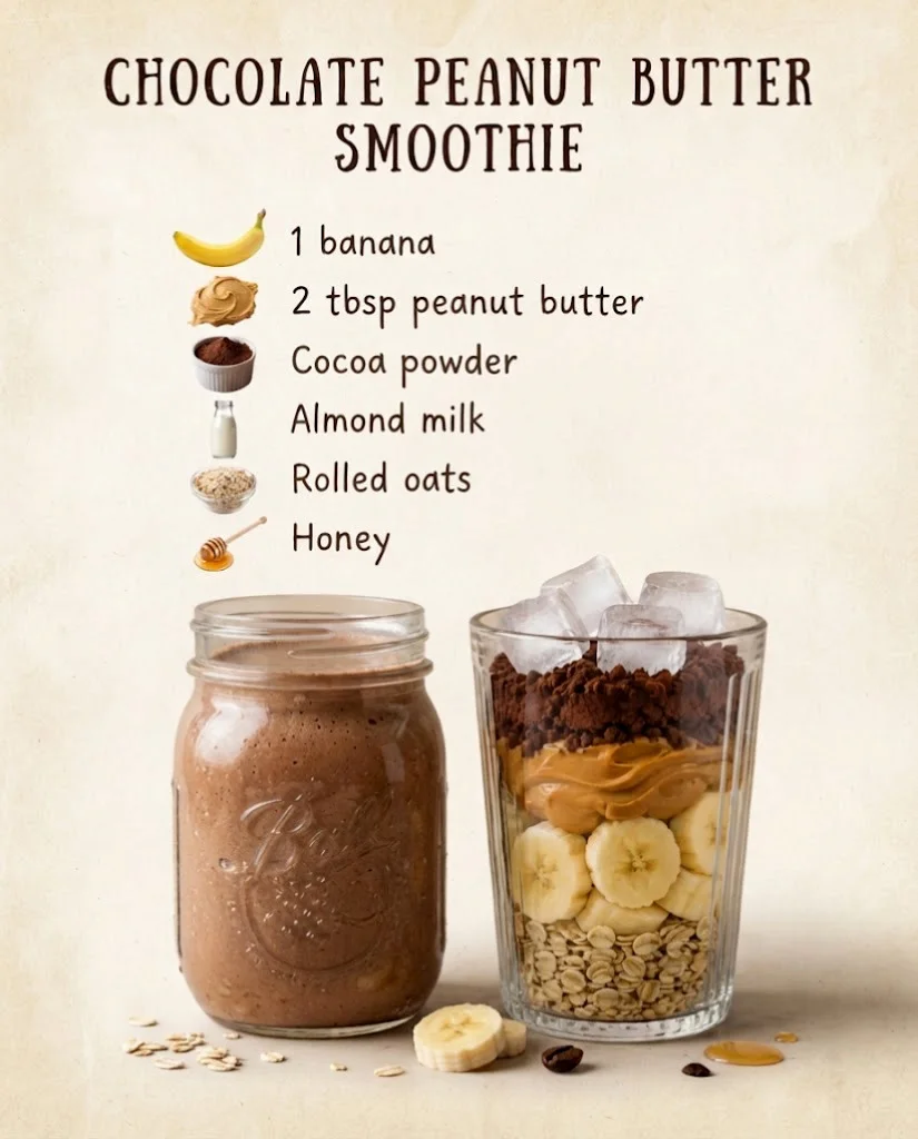 Chocolate Peanut Butter Smoothie