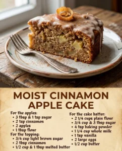 Cinnamon Apple Cake With a Deliciously Sweet Glaze