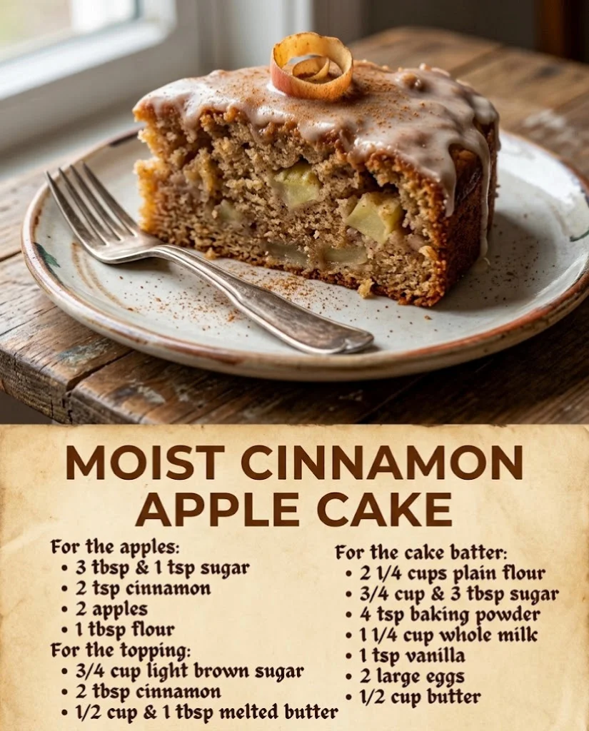 Cinnamon Apple Cake With a Deliciously Sweet Glaze