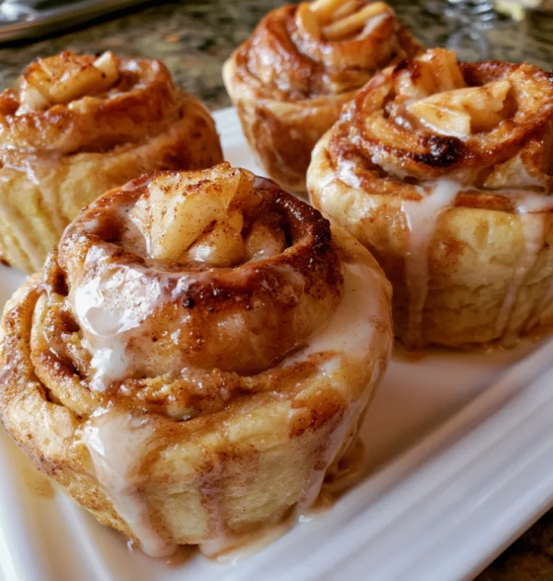 Cinnamon Roll Apple Pie Cups
