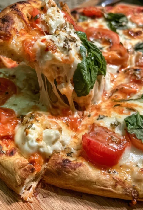 Cottage cheese pizza