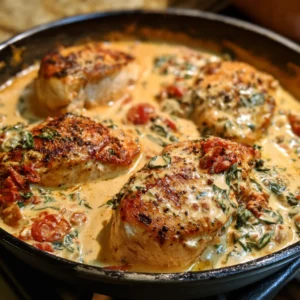 Creamy Tuscan Chicken Skillet