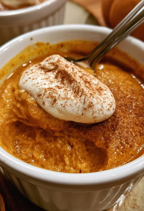Easy Baked Pumpkin Spice Pudding