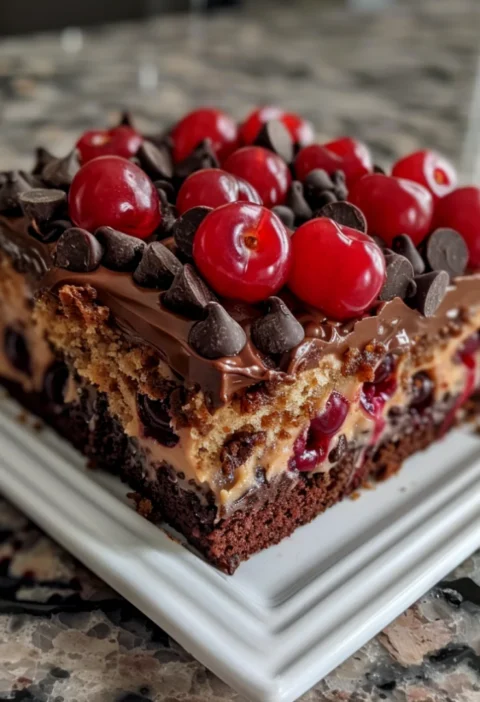 Easy Cherry Chocolate Chip Cake