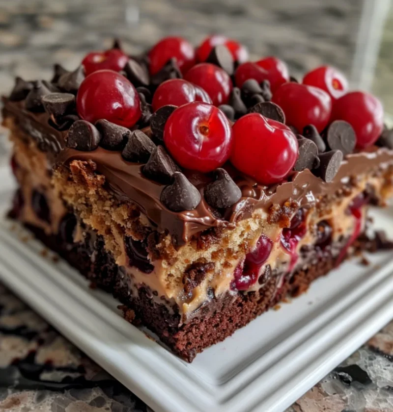 Easy Cherry Chocolate Chip Cake