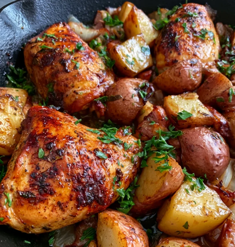 Easy One-Pan Chicken & Potatoes