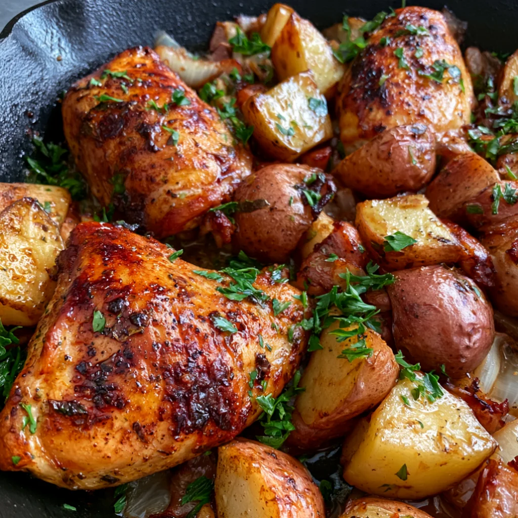Easy One-Pan Chicken & Potatoes