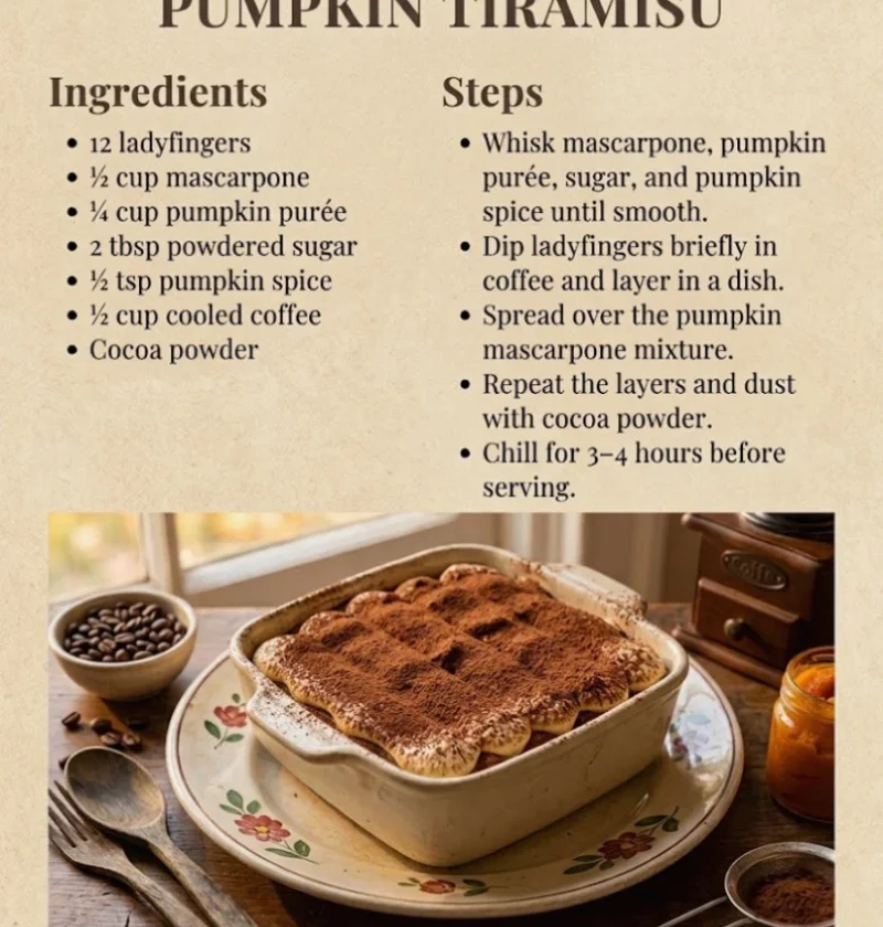 Easy Pumpkin Tiramisu