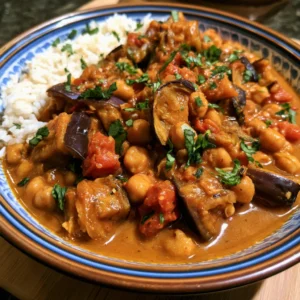 Eggplant and Chickpea Curry