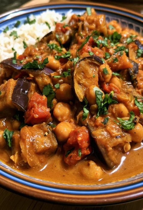 Eggplant and Chickpea Curry