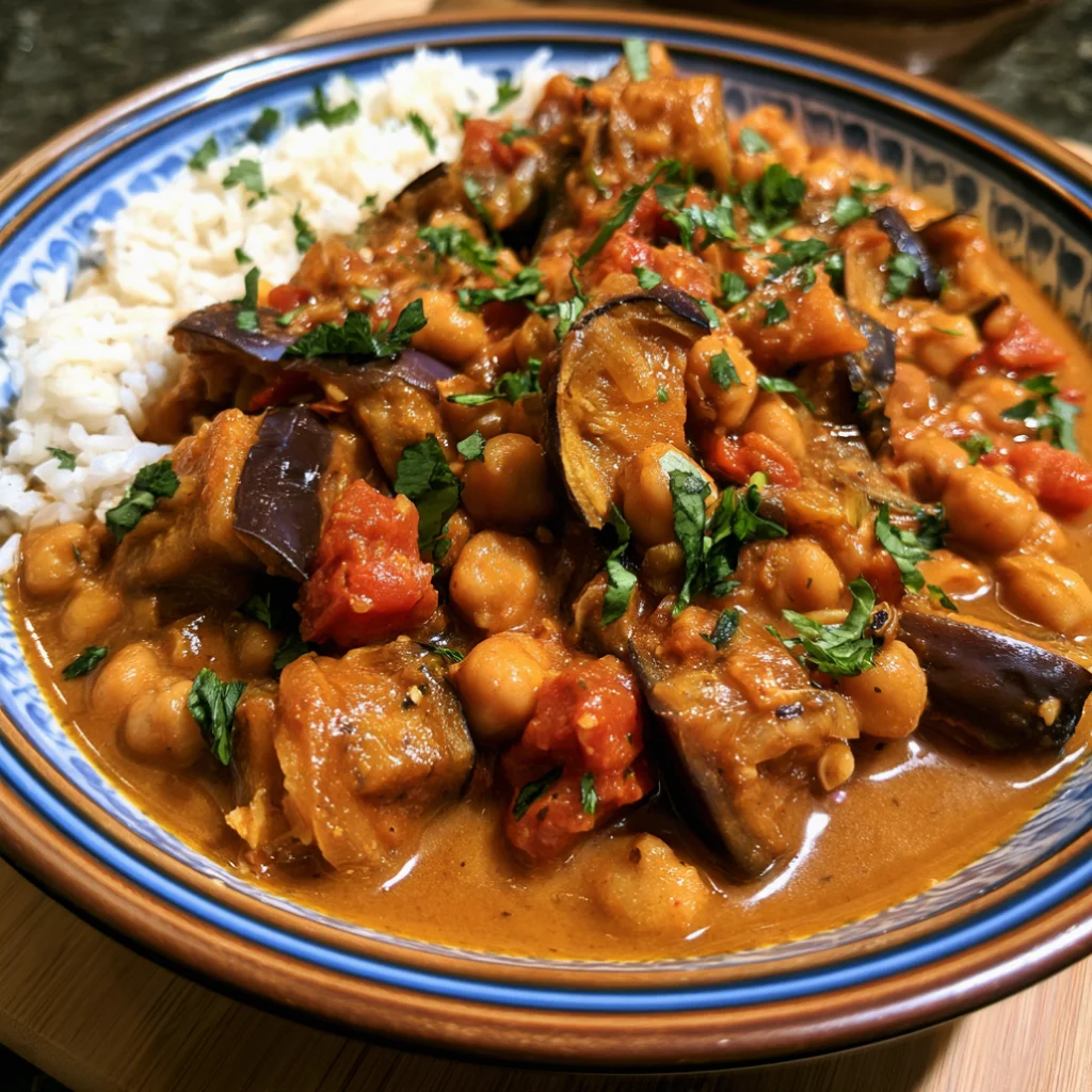 Eggplant and Chickpea Curry
