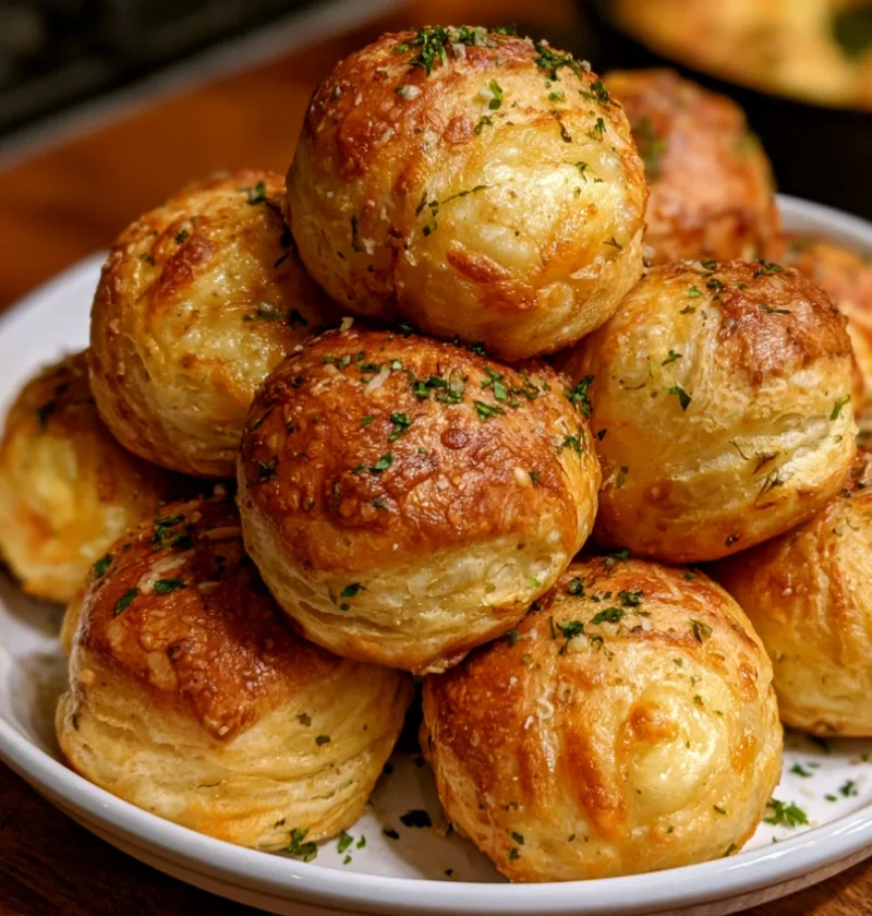 Garlic Parmesan Mozzarella Puffs