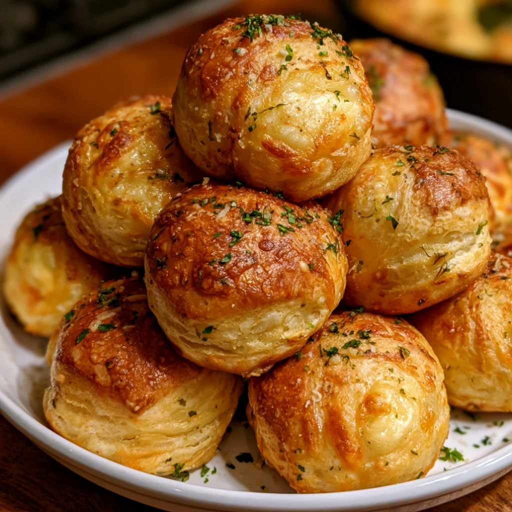 Garlic Parmesan Mozzarella Puffs