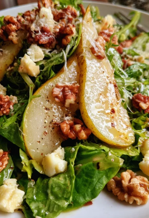 Gorgeous Pear Parmesan Salad