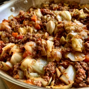 Hearty Ground Beef and Cabbage Skillet Recipe