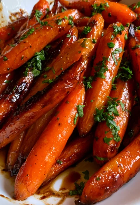 Honey Balsamic Roasted Carrots