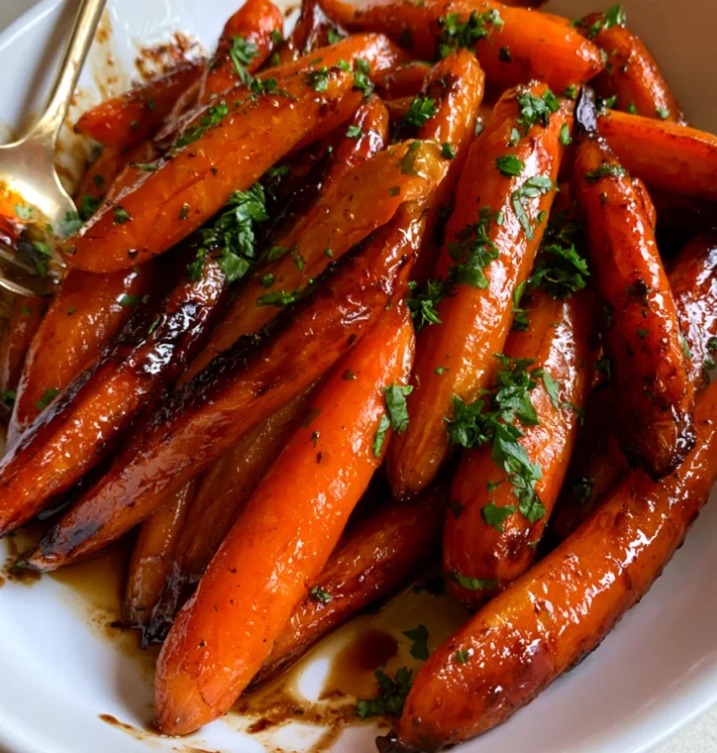 Honey Balsamic Roasted Carrots