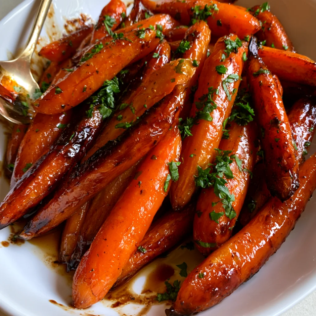 Honey Balsamic Roasted Carrots
