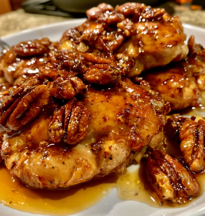 Maple Bourbon Pecan Chicken Recipe