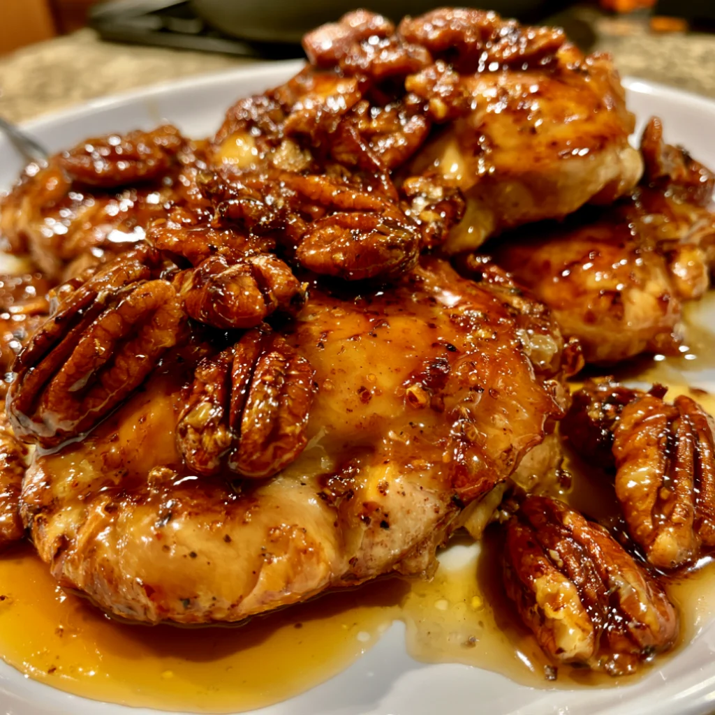 Maple Bourbon Pecan Chicken Recipe