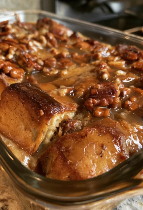 Maple Pecan Bread Pudding