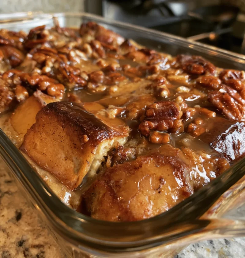 Maple Pecan Bread Pudding