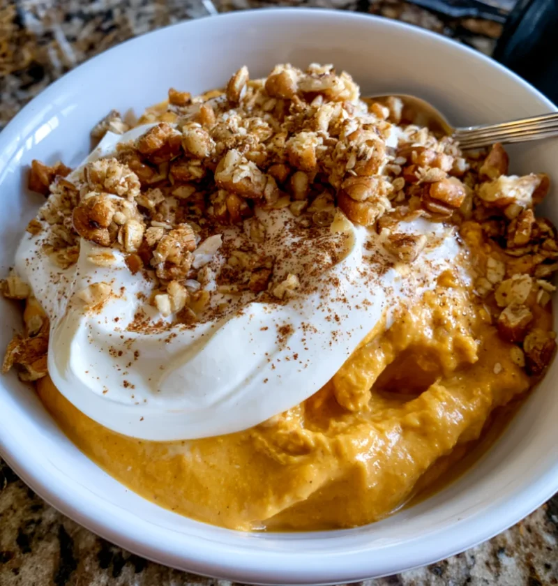 Pumpkin Pie Greek Yogurt Bowl