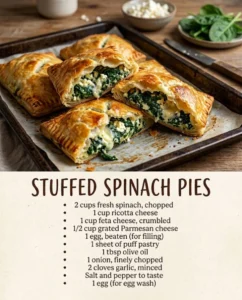 Stuffed Spinach Pies