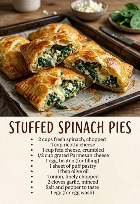 Stuffed Spinach Pies
