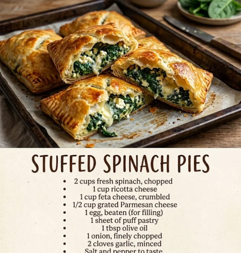 Stuffed Spinach Pies