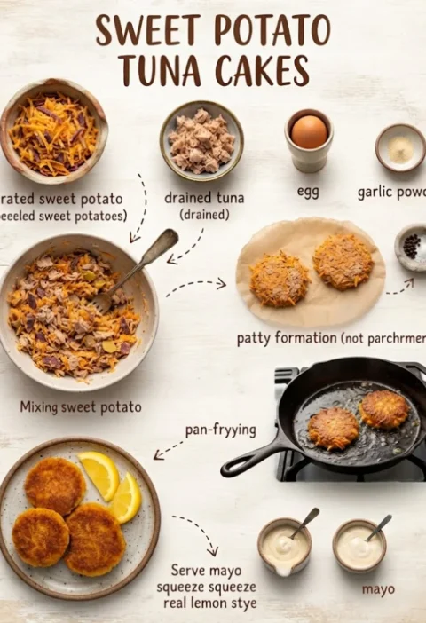 Sweet Potato Tuna Cakes