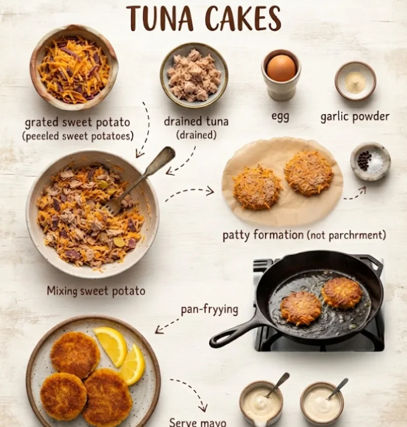 Sweet Potato Tuna Cakes