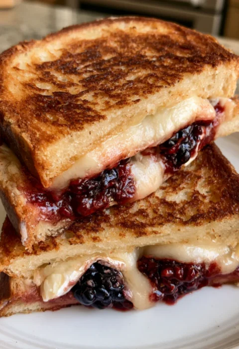 Blackberry Balsamic Grilled Cheese