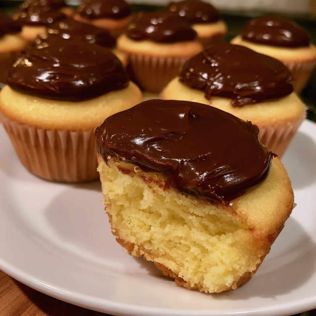 Boston Cream Pie Cupcakes