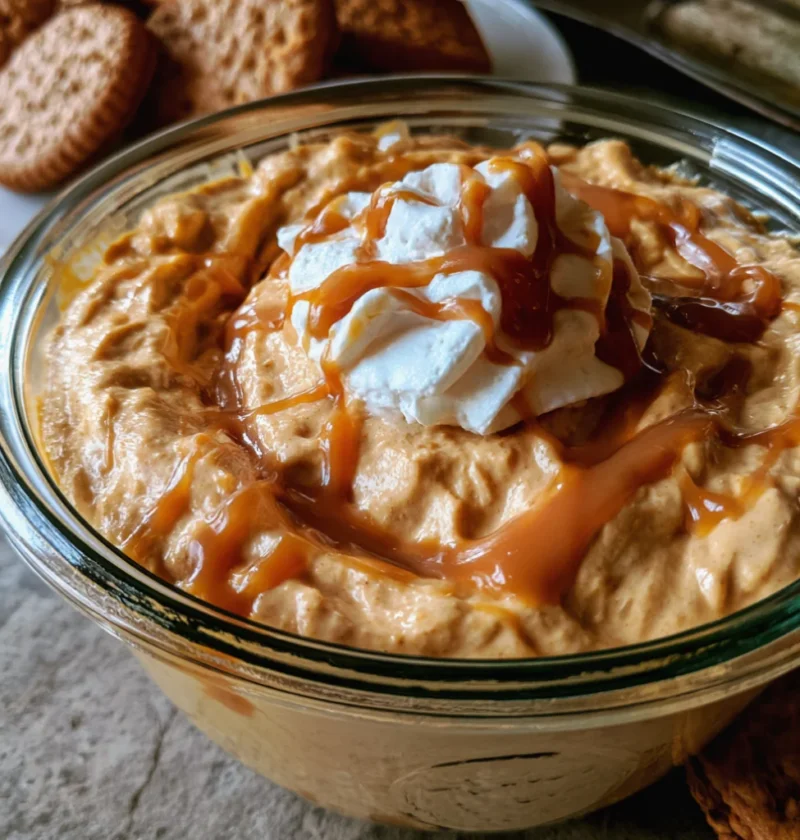 caramel pumpkin cheesecake dip