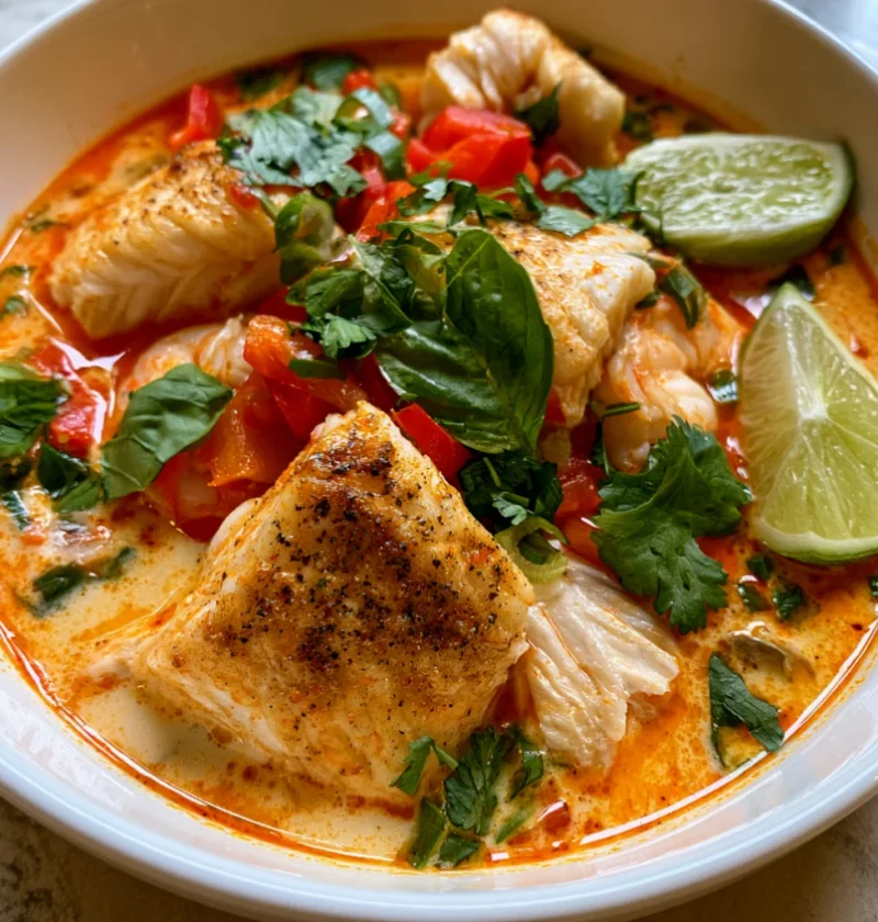 Coconut Lime Fish Soup
