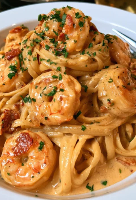 Creamy Cajun Shrimp Pasta