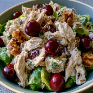 Creamy Chicken Salad with Cherries