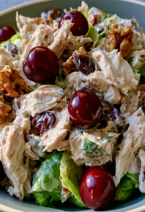Creamy Chicken Salad with Cherries