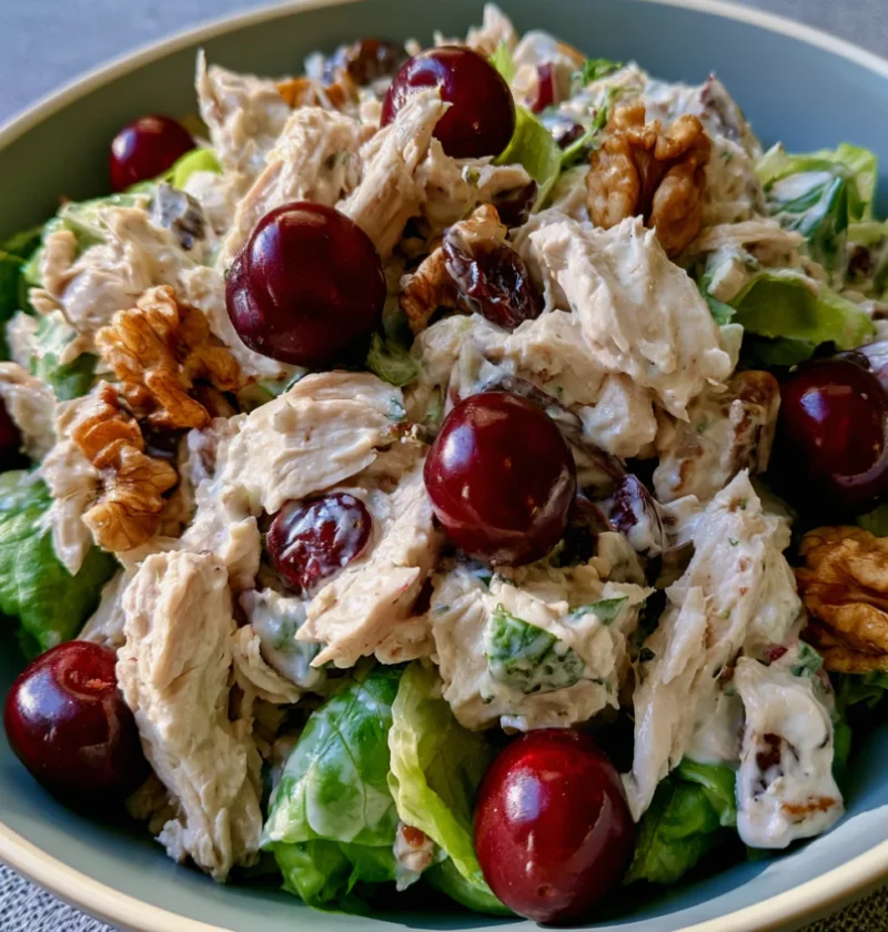 Creamy Chicken Salad with Cherries