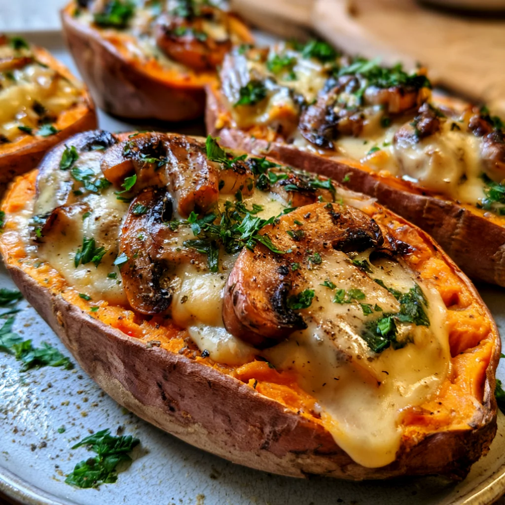 Creamy Mushroom St￭ Sweet Potatoes Recipe