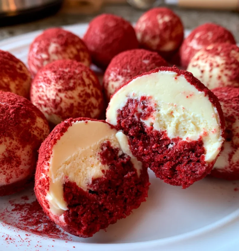 Creamy Red Velvet Cheesecake Bites