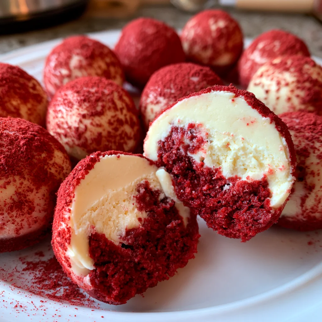 Creamy Red Velvet Cheesecake Bites