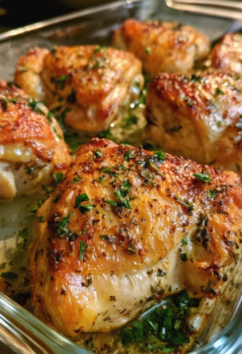 Crispy Baked Ranch Chicken Thighs