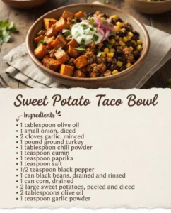 Delicious Sweet Potato Taco Bowl