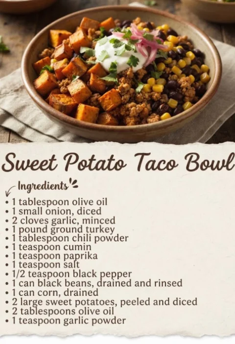 Delicious Sweet Potato Taco Bowl